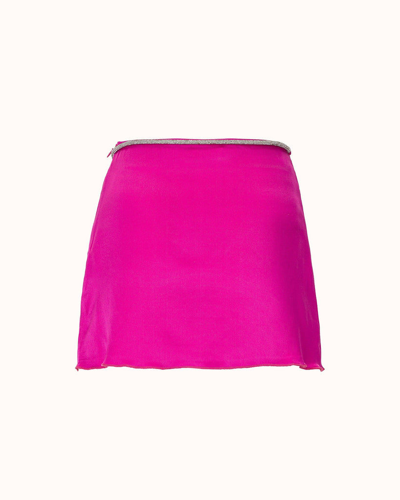 Dahlia Silk Embellished Skirt – SKRT